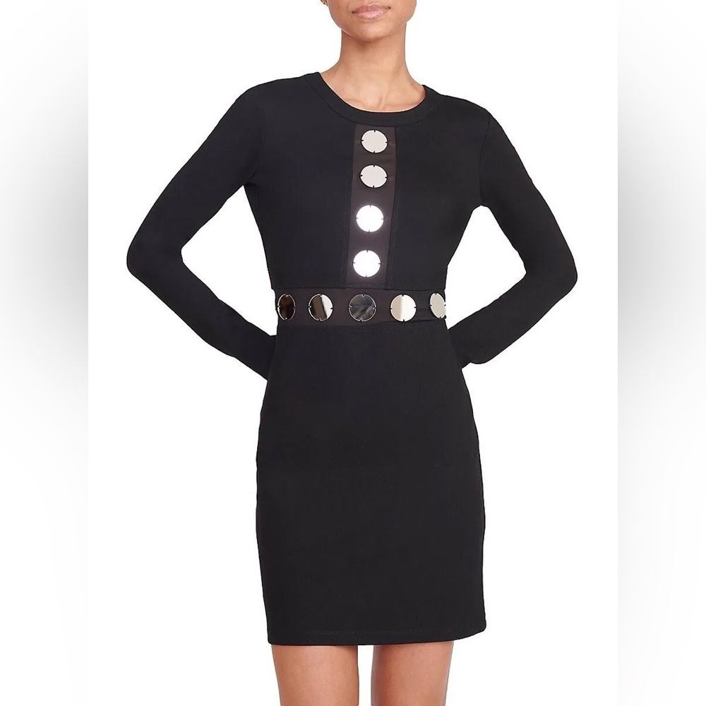 STAUD Asher Paillette Sheath Dress